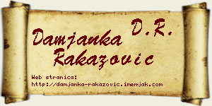 Damjanka Rakazović vizit kartica